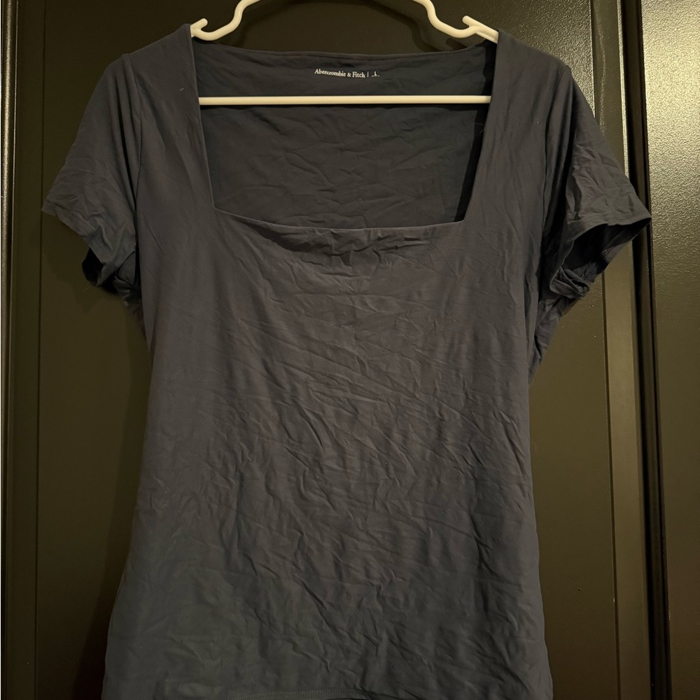 Abercrombie navy blue top size L